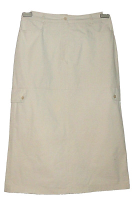 Damen Rock  schmaler Midirock MODEE Gr. 40 beige 