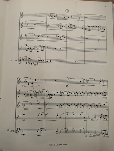 Edmund Rubbra: Notturno for Recorder Quartet Op. 106: Lengnick : Music Score - Picture 3 of 3