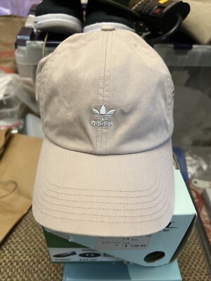 Adidas Originals Women Pearl Pink Relaxed Mini Logo Adjustable Baseball Cap EUC