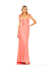 IEENA MAC DUGGAL Coral Applique Embellishment Sweetheart Column Maxi Gown 14 XL