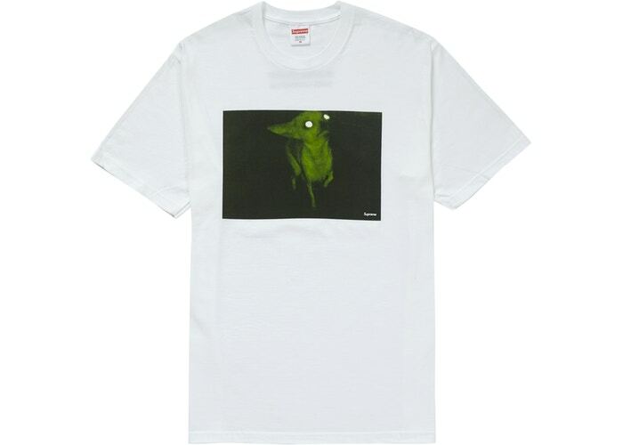 FW18 SUPREME X CHRIS CUNNINGHAM CHIHUAHUA TSHIRT WHITE SIZE MEDIUM