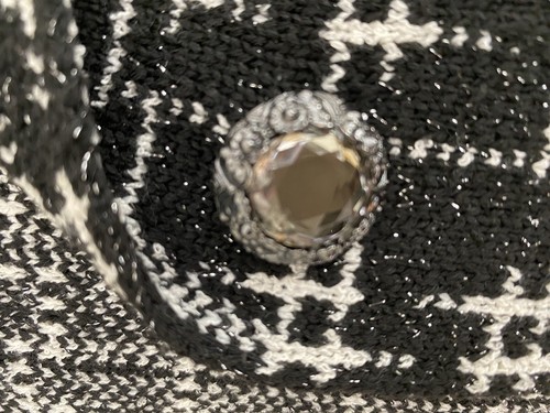 Zara Double Breasted Knit Jacket - Size Medium - Picture 7 of 8