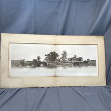 Antique Earnest C. Rost Landscape Etching  **No-Frame APPROX. 23”x7” signed