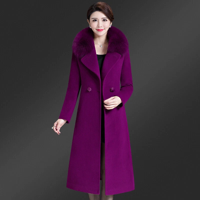 Ladies long woolen clearance jackets