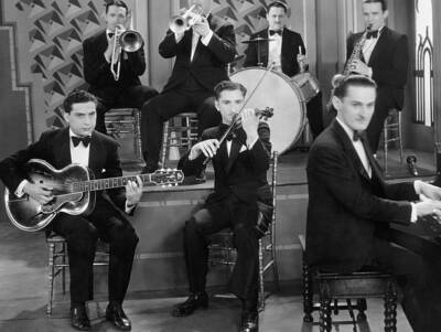 Jimmy Dorsey Plays Trombone With Segar Ellis And His Embassy Club OLD PHOTO