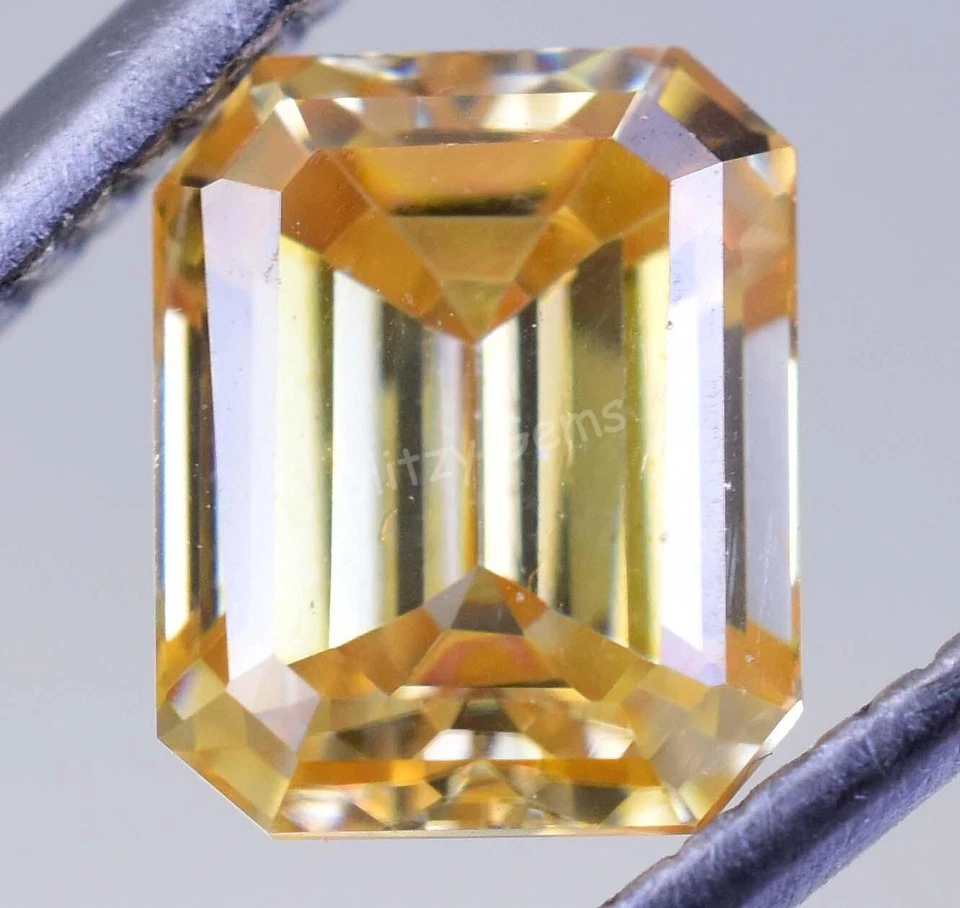 Lab-Grown Diamond 2.05 Ct Intense Yellow CVD ,Emerald, Clarity VS1 - Certified - Image 4 of 4
