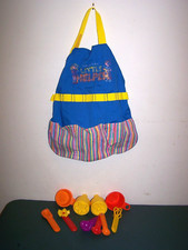 FISHER PRICE FUN WITH FOOD 2001 LITTLE HELPER BAKING SET COMPLETE APRON UTENSIL