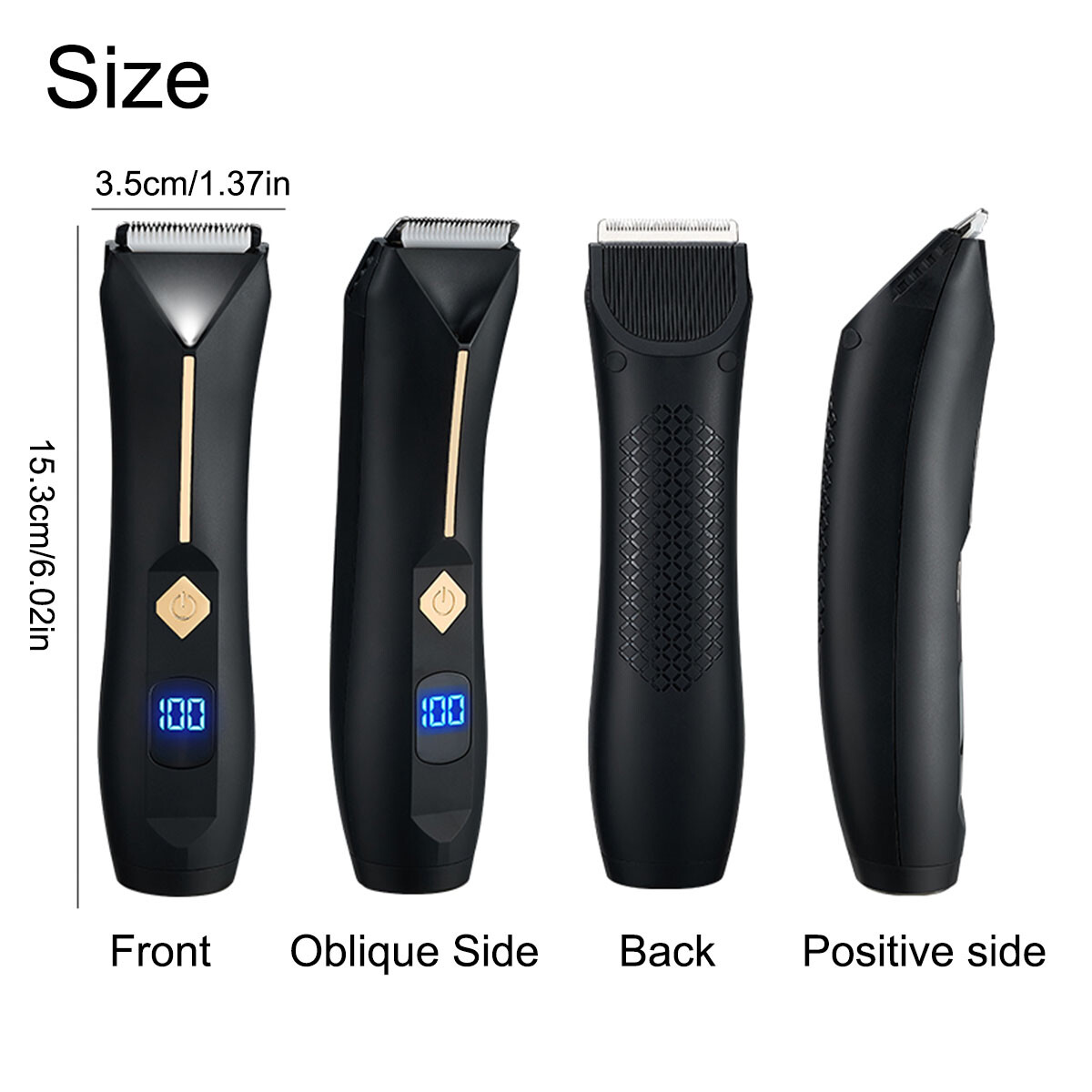 Men's Beard Trimmer Hair Clipper Waterproof Electric Body Shaver Grooming Kit Ne