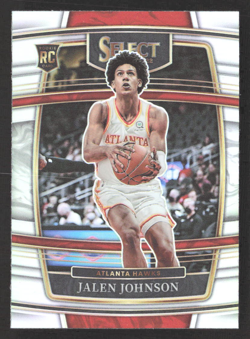 2021-22 Panini Select Jalen Johnson #17 RC Silver Prizm Atlanta Hawks