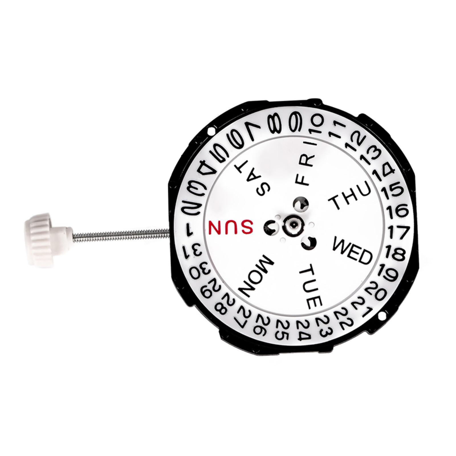 26mm Dual Calendar Day Date Quartz Watch Movement Replacement for SL28