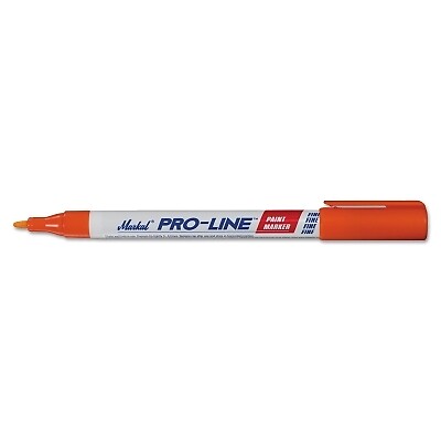 PRO-LINE Fine and Micro Liquid Paint Marker, Orange, 1/16 in Tip, Fine LA-CO