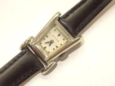 FAB Modernist 1950s LeCOULTRE Aristocrat Grasshopper WGF 17J Watch Cal. 490/BW