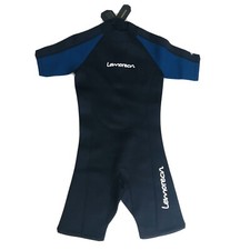 NWT Lemorecn 2mm Wetsuit Sz 12 Neoprene Diving Suit Shorty Jumpsuit Black Blue