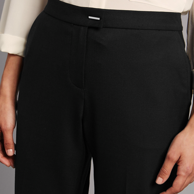 M\u0026S Ladies Black Trousers Slim Leg + 