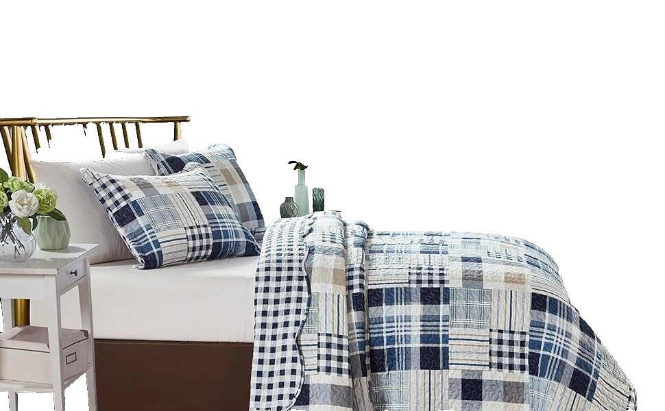 Microfiber Stripes Cottage Quilts, Bedspreads & Coverlets