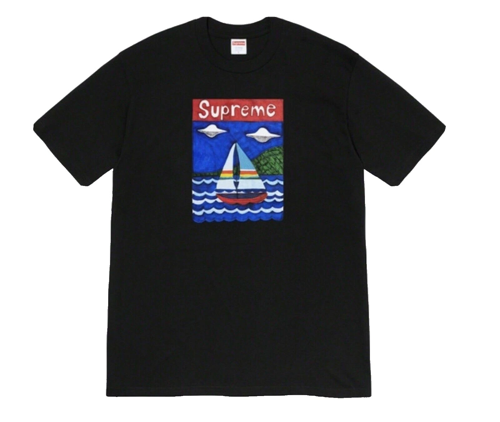 Supreme Size L Short Sleeve Solid Regular Size T-Shirts for Men