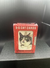 NIP 3D CAT PLAYING CARDS POKER SIZE CATS KITT...