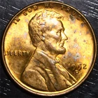 1952 D Lincoln Wheat Penny AU 1c US Coin Denver Mint "Color Tone"