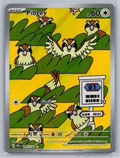 Pidgey Illustration Rare SV03: Obsidian Flames Holo 207/197 NM on eBay