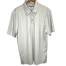 CYPRESS CLUB PERFORMANCE Polo Golf Shirt Moisture Wicking Breathable Mens M Gray