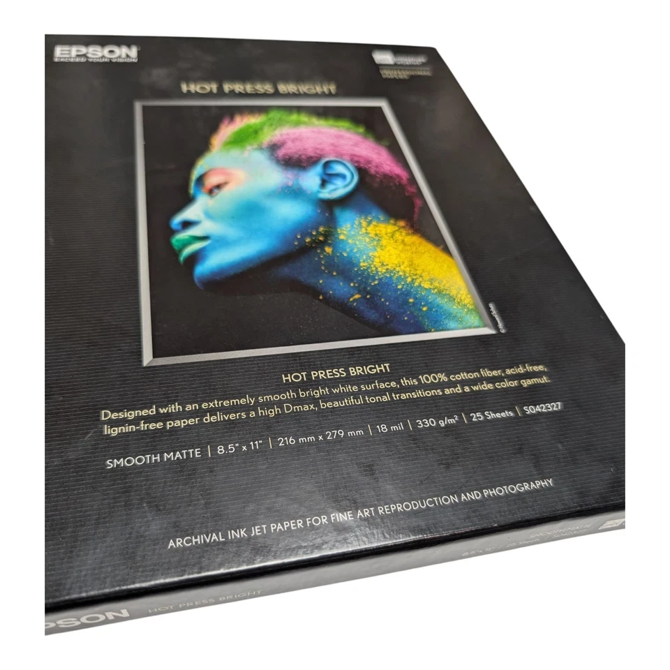 Epson Hot Press Bright Paper | 8.5 x 11" - 25 Sheets - Image 2 of 3