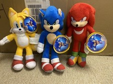 Sonic the Hedgehog Plush Soft Toy Bundle - Sonic, Tales & Knuckles