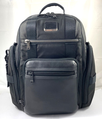 Tumi Alpha Bravo Sheppard Deluxe Backpack Laptop Bag Nylon Leather 232389D $475