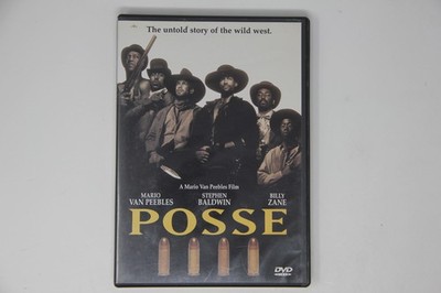 Posse DVD Movie Mario Van Peebles Stephen Baldwin Billy Zane