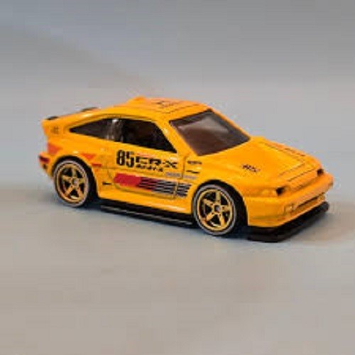 Hot Wheels 1985 Honda CR-X (Yellow) 4/10 hw j-imports JJJ51 89/250