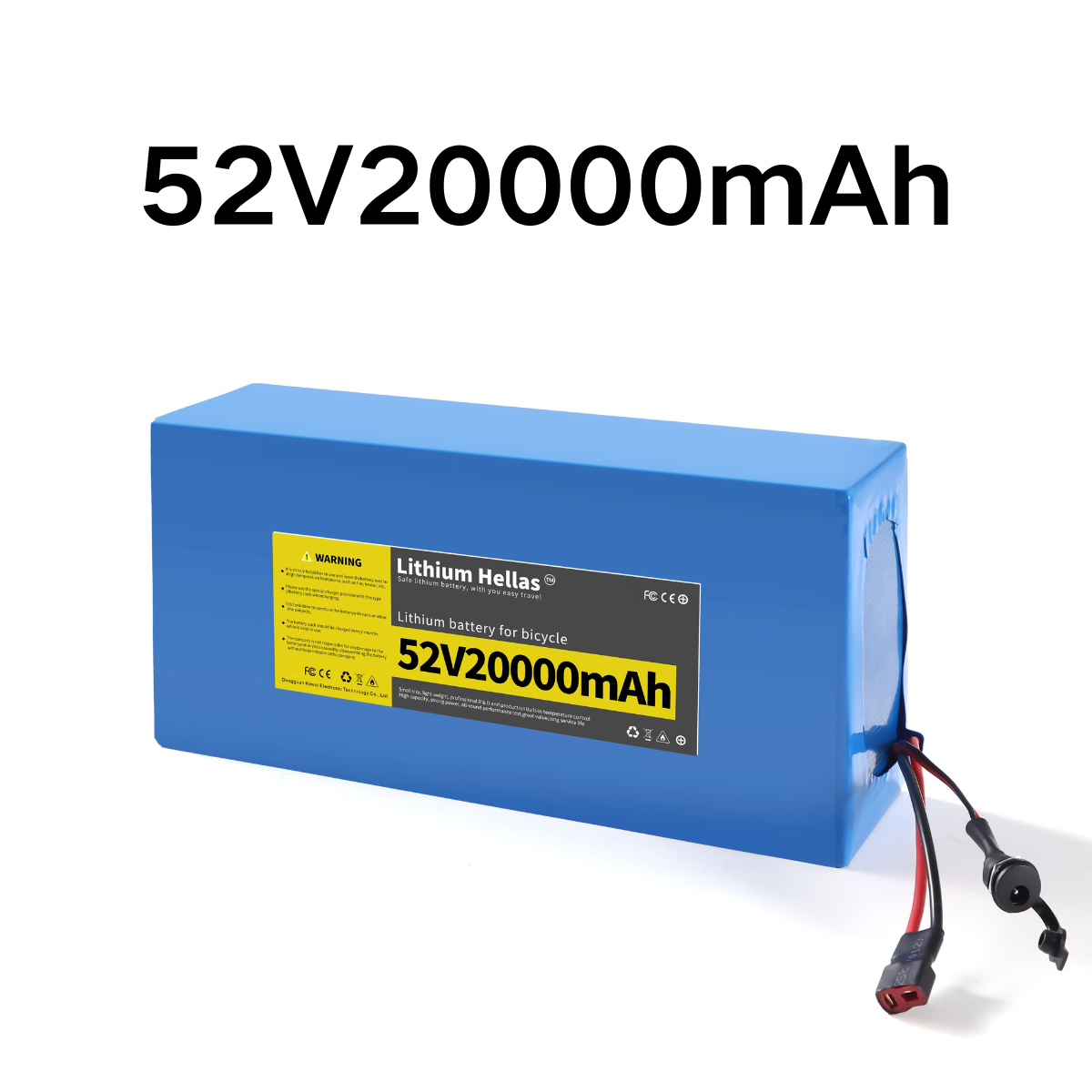 Durable 52V20Ah Lithium Battery Pack For Electric Scooter E-Bike