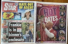 Frankie Dettori Prem Football Fixtures Royal Ascot Daily Star Newspaper 2025