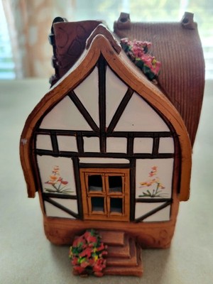 Maribor Clay Cottage Incense Burner Tea Light Candle Holder Lithuania