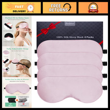 100 Mulberry Silk Sleep Mask - Light Blocking Eye Mask, Adjustable Strap, Trave