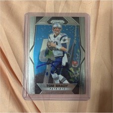 Panini 2017 Prizm Tom Brady #33 Patriots Autograph Football Card