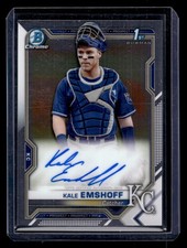 2021 Bowman Chrome #CPA-KE Kale Emshoff Prospect Autographs