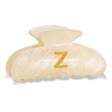 Acrylic Letter Hair Clips for Women - Monogram Hair Claw Alphabet Large Gold-Z