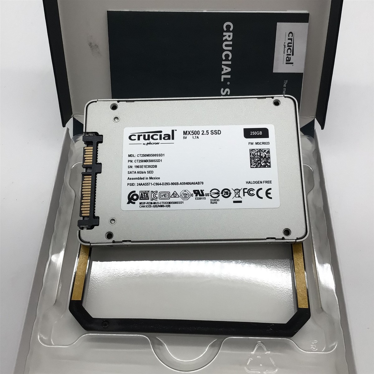 Crucial MX500 250GB 3D NAND SATA 2.5