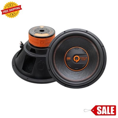 Quantum Audio QW3000/15D4 3000 Watts 4 Ohm Dvc 15  Subwoofer NEW