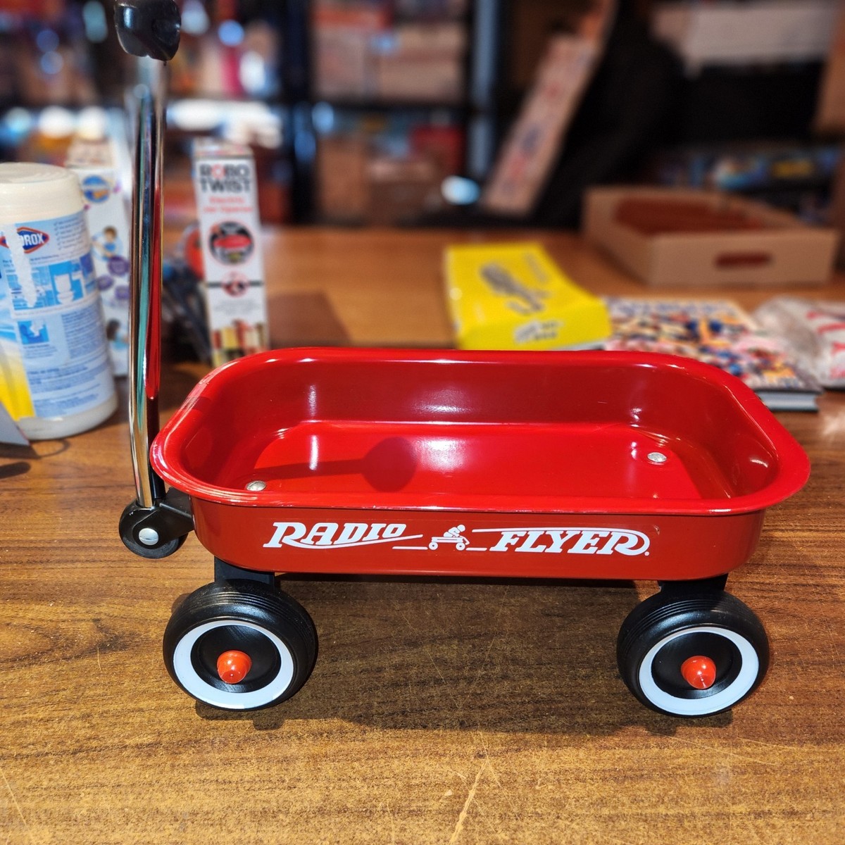Radio Flyer Little Red Wagon Working Handle Metal Toy Small Mini