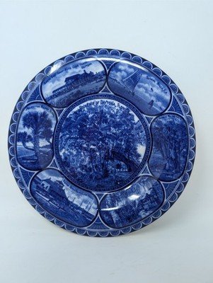 NEAR MINT! Early 1900s 10'' Daytona Florida SOUVENIR Plate Bawo & Dotter ANTIQUE