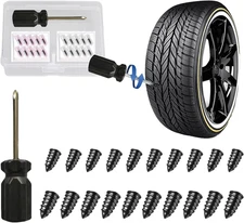 20pcs Tire Repair Kit, Tire Rubber Nails Tool, Self-Service Car Wheel Repair