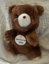 Vintage 1976 GUND 6.5” Mini Luv Me Medium Brown Bear Plush