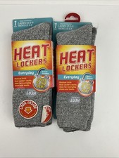 Heat Lockers Everyday Medium Thickness Socks New Ladies 5-9 Men 4-8