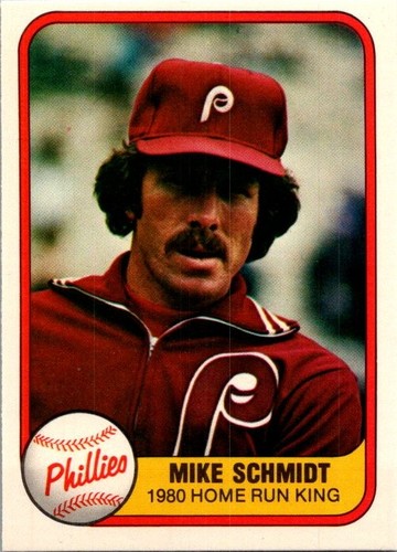 Mike Schmidt #640 1981 Fleer card