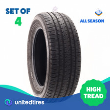 Set Of 4 Used 27555r20 Bridgestone Dueler Hl Alenza 111s - 10.5-1132