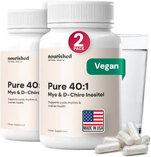 Nourished 40:1 Myo-inositol  D-Chiro Inositol - Supplement for Women with Ferti