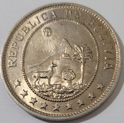 Bolivie Monnaie 50 Centavos 1939 - Photo 1/2