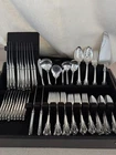 Grande Baroque by Wallace - Sterling Silver Flatware Set for 12 - Total 65 Pcs
