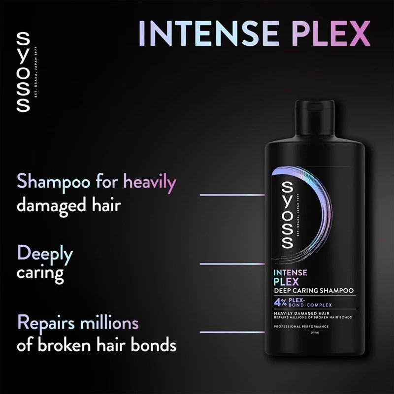 Syoss Professional Intense Plex Shampoo for Very Damaged Hair 440ml Foto 2 de 3