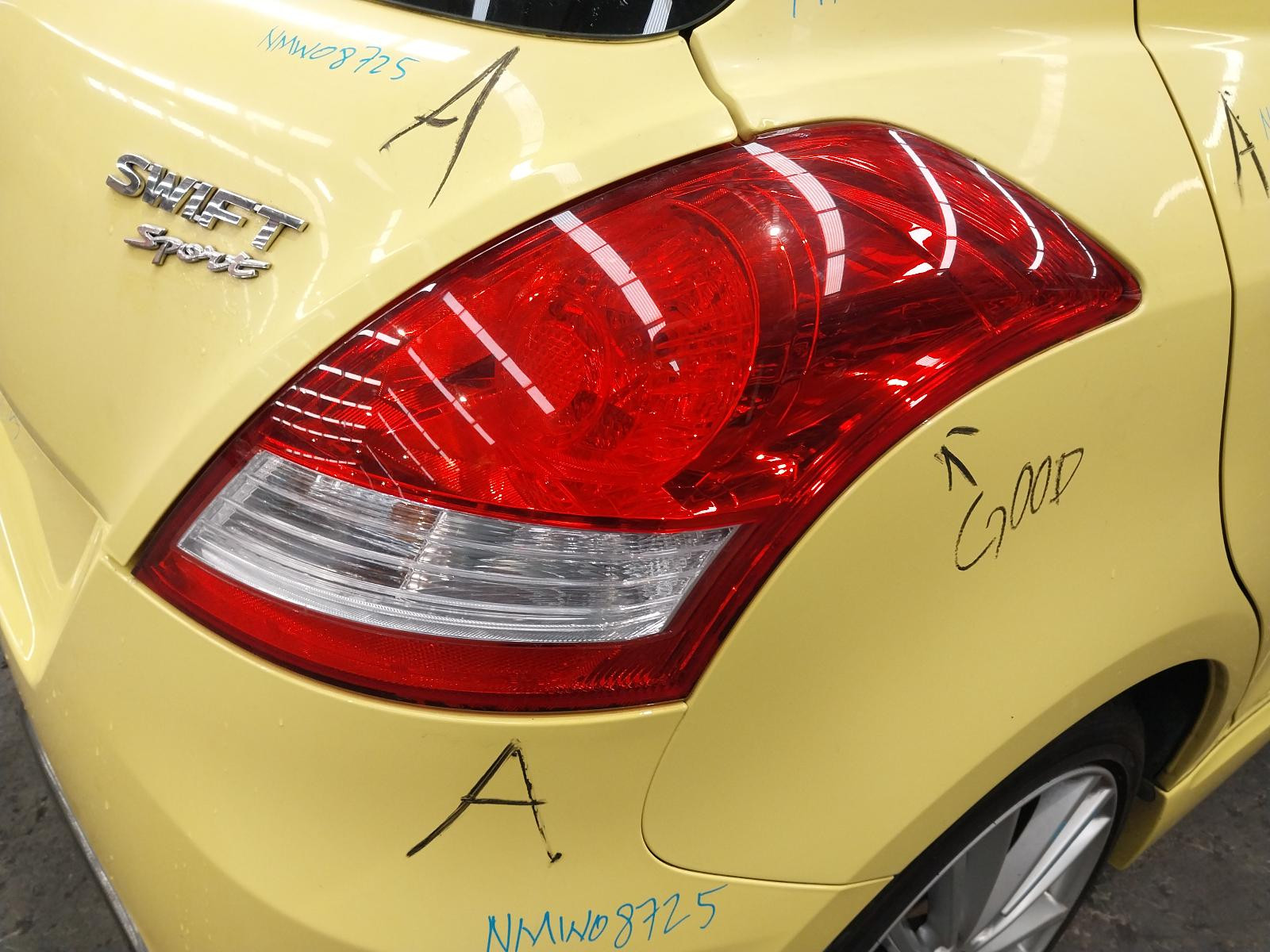 2013 Suzuki Swift LEFT REAR DOOR SHELL FZ YELLOW 08/2010-03/2017 764234 image 12